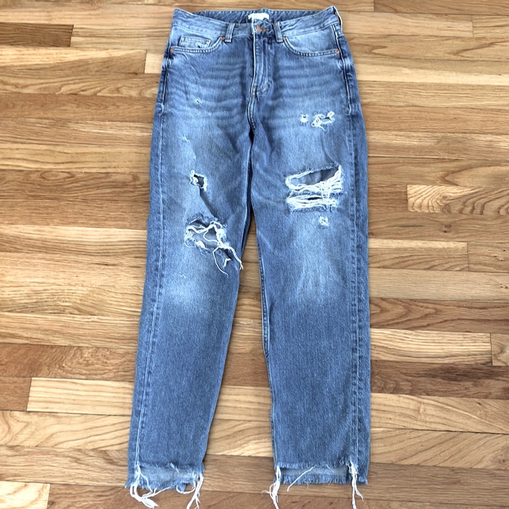 H&M washed cotton Denim jeans Sz 4